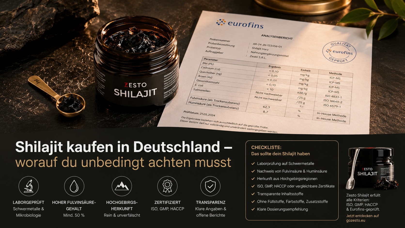 Shilajit kaufen Deutschland – Qualitätsmerkmale